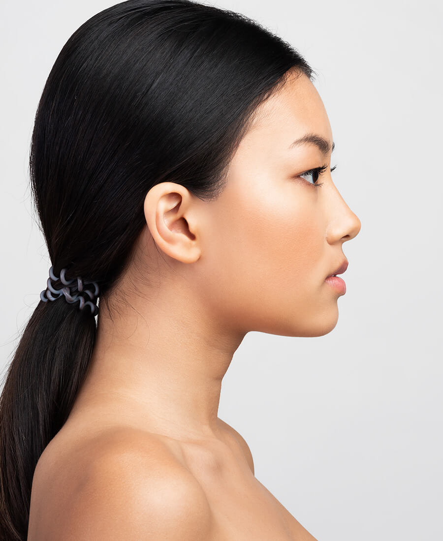 Profile of a young woman